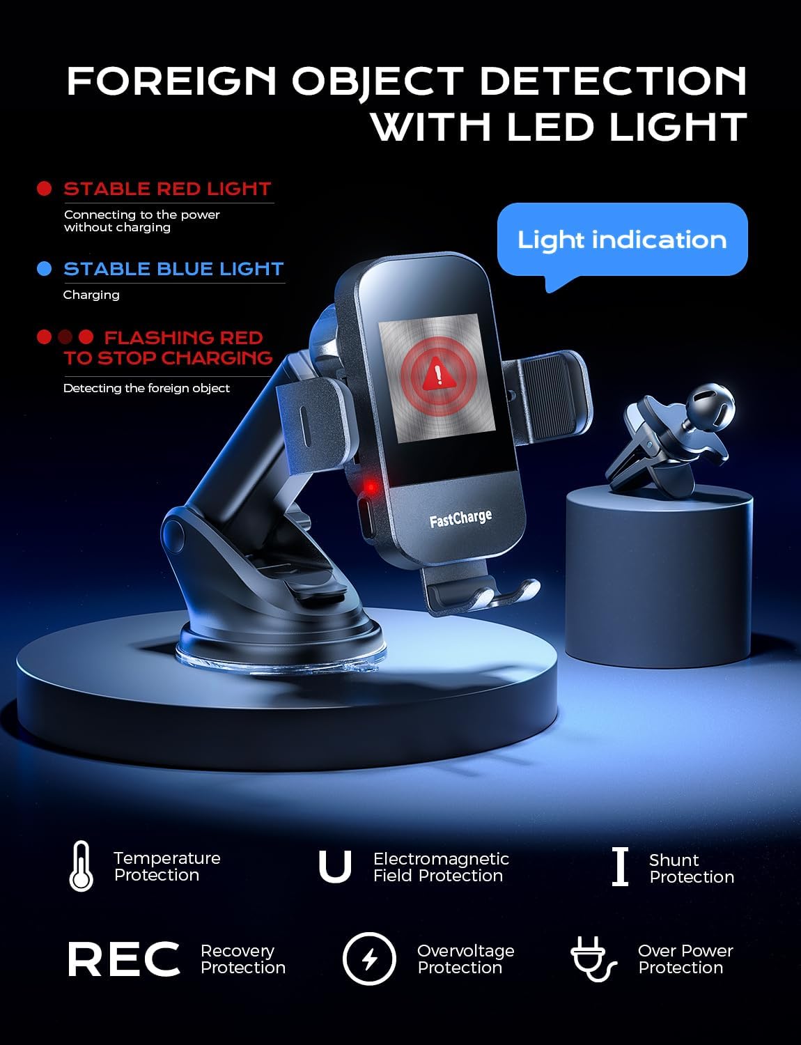 Phone holder + Wireless Charger