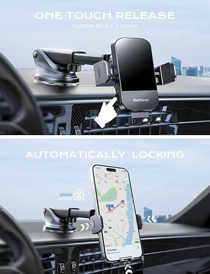 Phone holder + Wireless Charger